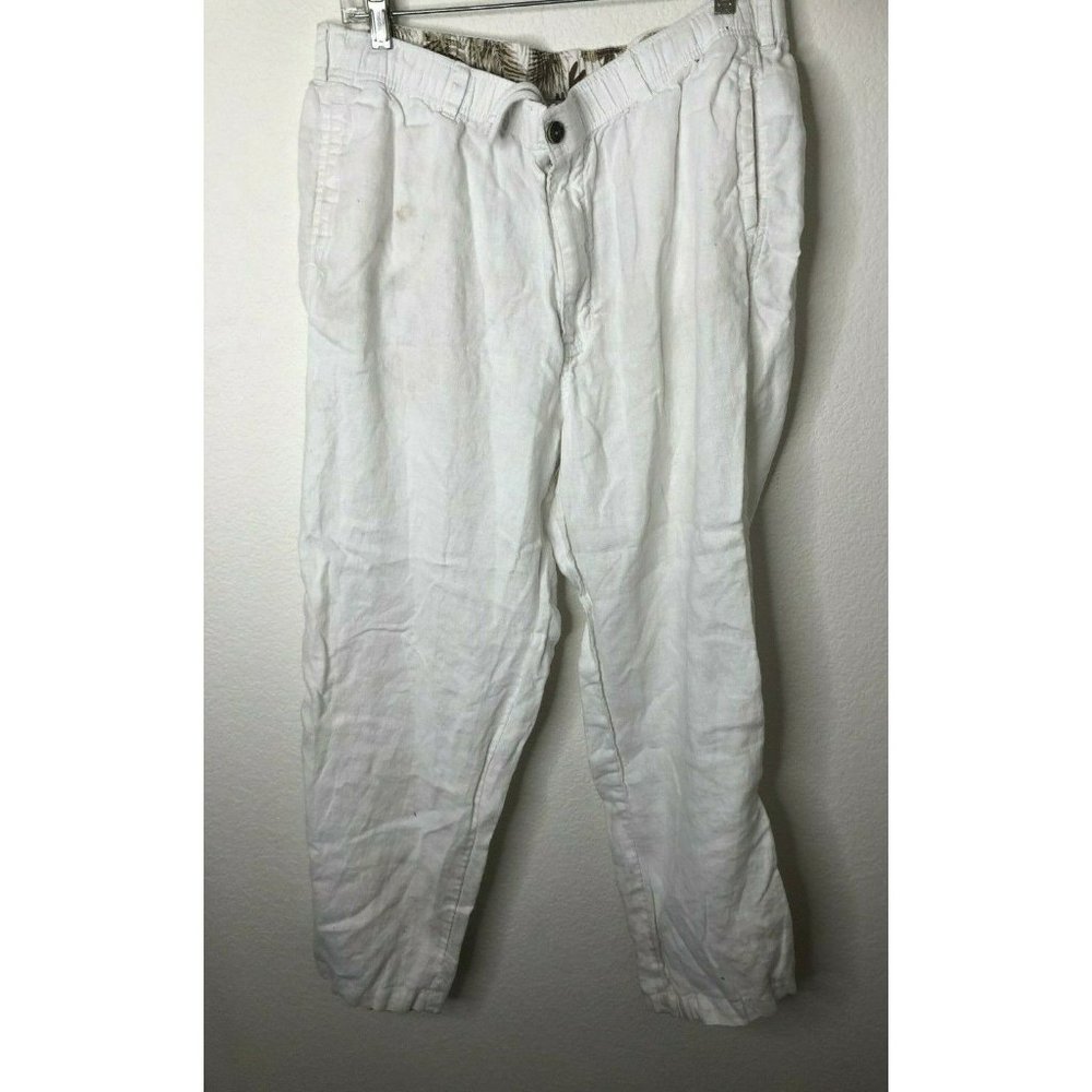 **STAINED**28 Palms Men's Relaxed-Fit Linen Pant